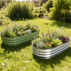 AmazStove Galvanized Raised Garden Bed Kit, Planter Garden Boxes Outdoor