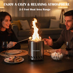 AmazStove Tabletop Camping Stove for Outdoor Safe Burning Firepits