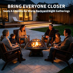 AmazStove Outdoor Wood Burning Fire Pit for Backyard Patio Camping Bonfire BBQ