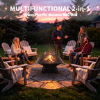 AmazStove Outdoor Wood Burning Fire Pit for Backyard Patio Camping Bonfire BBQ